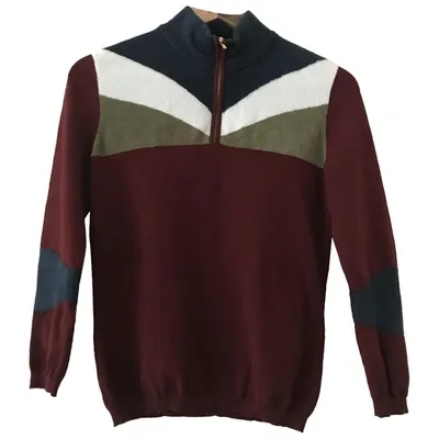 Pre-owned Stella Jean Jumper In Burgundy