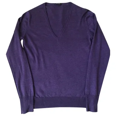 Pre-owned Cruciani Cashmere Jumper In Purple