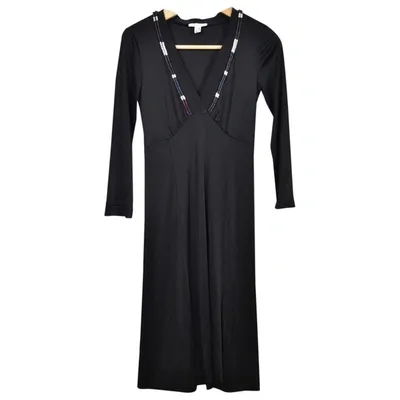 Pre-owned Pollini Mid-length Dress In Black