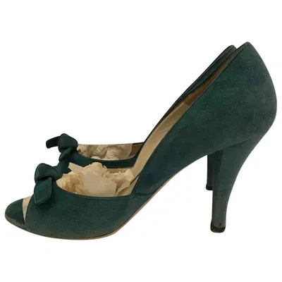 Pre-owned Hugo Boss Heels In Turquoise