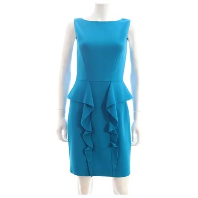 Pre-owned Emilio Pucci Wool Mid-length Dress In Blue