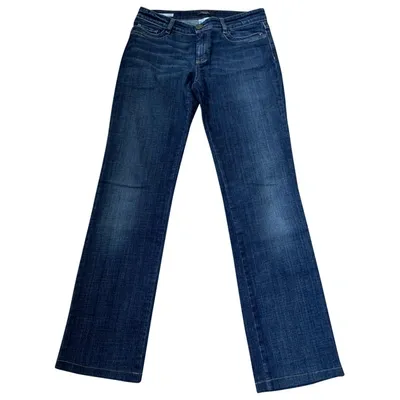 Pre-owned Max Mara Blue Denim - Jeans Jeans