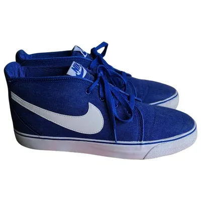 Pre-owned Nike Sb Stefan Janoski High Trainers In Blue