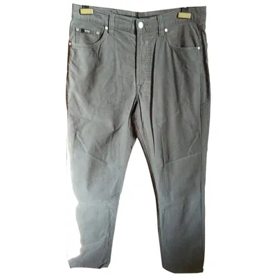 Pre-owned Hugo Boss Trousers In Anthracite