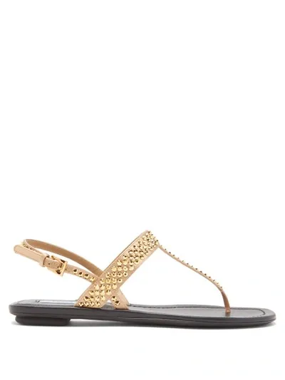 Prada Crystal-embellished Satin Slingback Sandals In Metal