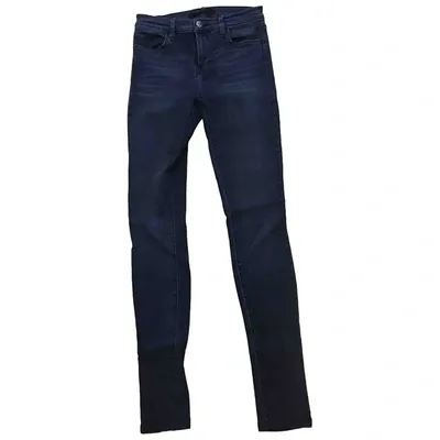 Pre-owned J Brand Slim Jeans In Navy