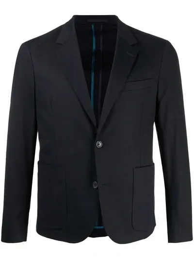 Ps By Paul Smith Slim-fit Blazer In Blue