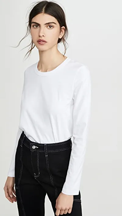 Leset Classic Millie Long Sleeve Top In White