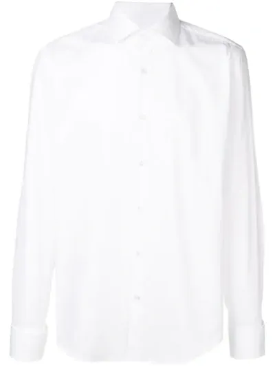 Hugo Boss Regular Fit Classic Collar Shirt In White