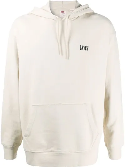 Levi's Ecru 'authentic' Hoodie Sweatshirt In Neutrals