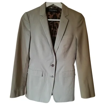 Pre-owned Dolce & Gabbana Jacket In Beige