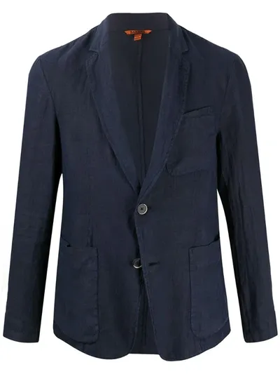 Barena Venezia Piero Single-breasted Cotton-blend Blazer In Blue