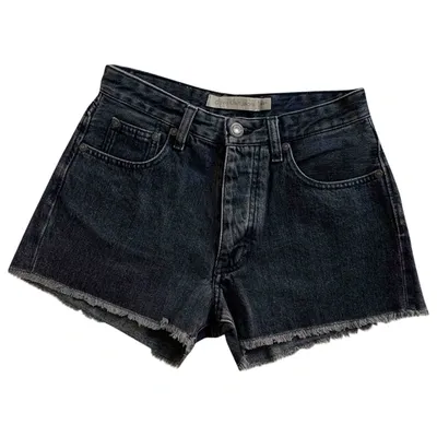 Pre-owned Calvin Klein Grey Cotton Shorts