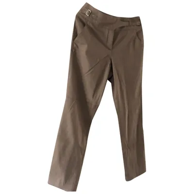 Pre-owned Jason Wu Wool Straight Pants In Beige