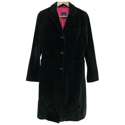 Pre-owned Fay Coat In Black