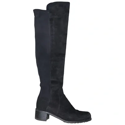 Pre-owned Stuart Weitzman Boots In Black