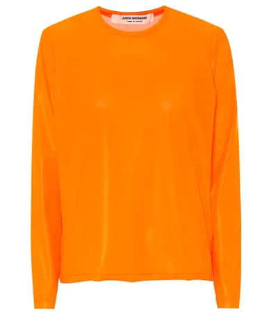 Junya Watanabe Mesh Top In Orange