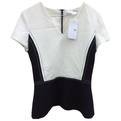 Pre-owned Hugo Boss White Viscose Top