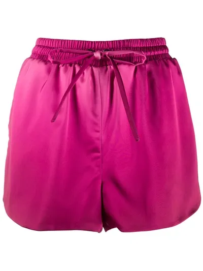 Jonathan Simkhai Tonal Ombré Track Shorts In Pink