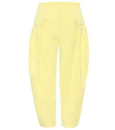 Stella Mccartney High-rise Carrot Jeans In Yellow