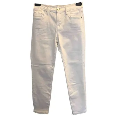 Pre-owned J Brand White Cotton Jeans