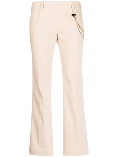 Liu •jo Straight-leg Tailored Trousers In Neutrals