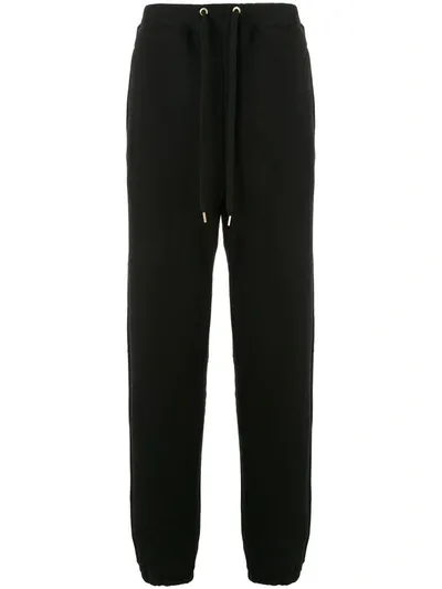 Makavelic Zipped Straight-leg Track Trousers In Black