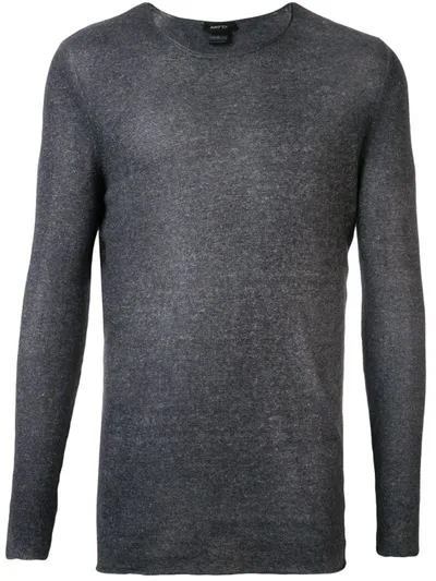 Avant Toi Stretch Fit Jumper In Blue