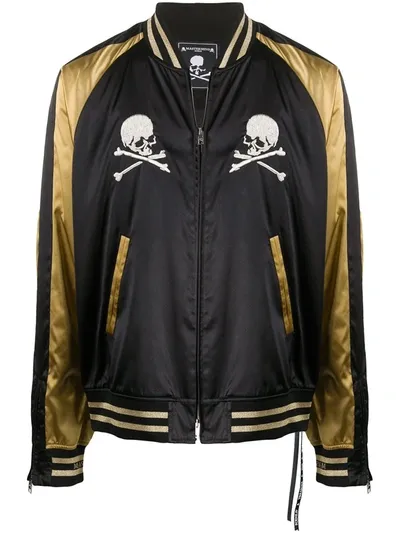 Mastermind Japan Skull Print Bomber Jacket In Black