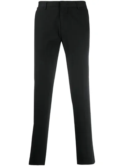 Ermenegildo Zegna Mid-rise Slim-fit Chinos In Black