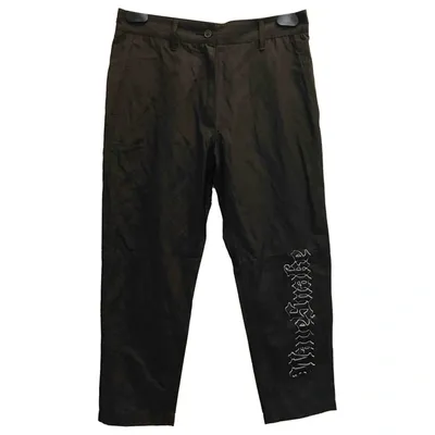 Pre-owned Marcelo Burlon County Of Milan Trousers In Black