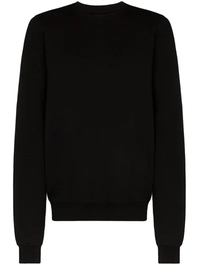 Rick Owens Drkshdw Crew Neck Cotton Sweatshirt In Black