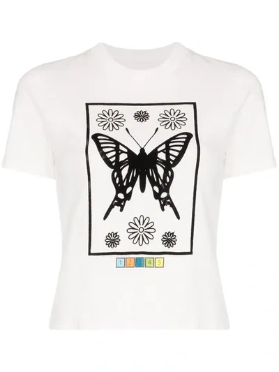 Maisie Wilen Mona Lisa Cotton T-shirt In White