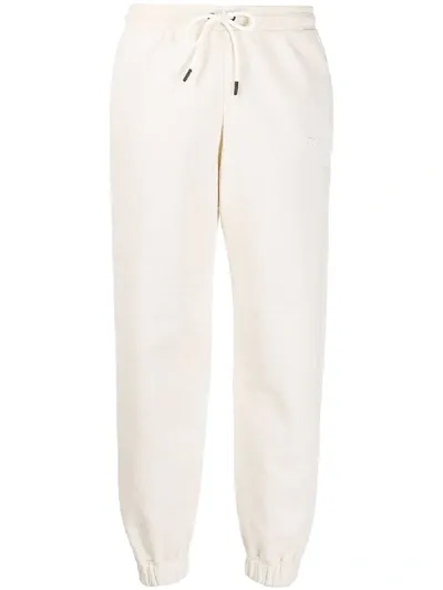 Victoria Beckham Ecru Cotton Sweatpants In Neutrals