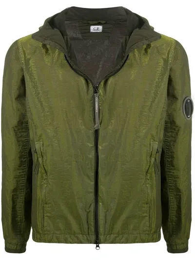 C.p. Company Lightweight Hooded Jacket In Green