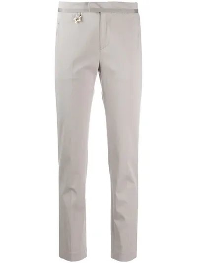 Lorena Antoniazzi Tapered Slim-fit Trousers In Grey