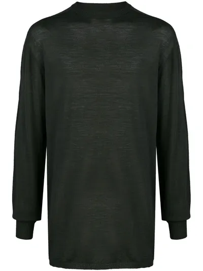 Rick Owens Oversized Lightweight Jumper In Green