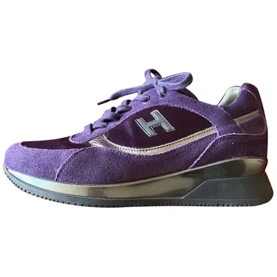 Pre-owned Hogan Trainers In Purple