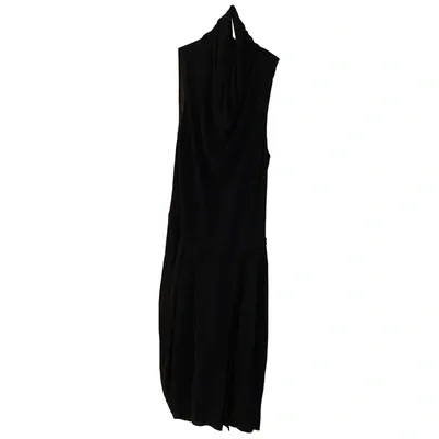 Pre-owned Donna Karan Mid-length Dress In Black