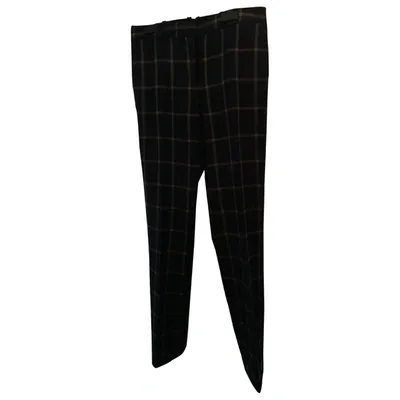 Pre-owned Hugo Boss Wool Trousers