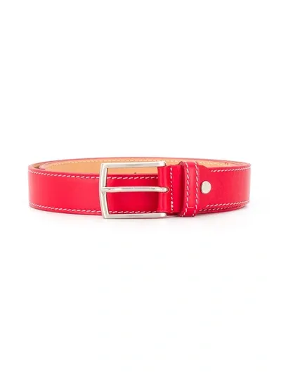 Colorichiari Kids' Pin Buckle Belt In Red