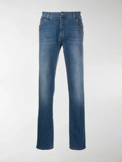 Brett Johnson Straight-leg Jeans In Blue