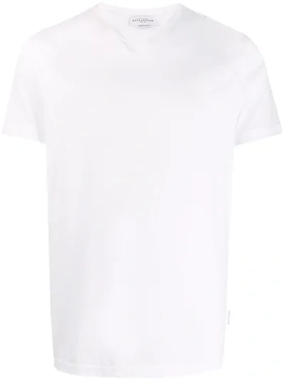 Ballantyne Cotton V-neck T-shirt In White