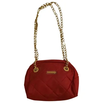 Pre-owned Escada Cloth Mini Bag In Red