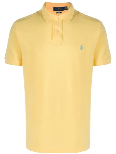 Polo Ralph Lauren Embroidered-design Polo Shirt In Yellow