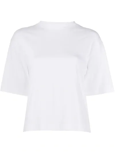 Vince Boxy Fit T-shirt In White