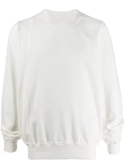 Rick Owens Drkshdw Crew Neck Sweatshirt In White