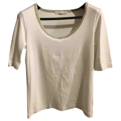 Pre-owned Fabiana Filippi White Cotton Top