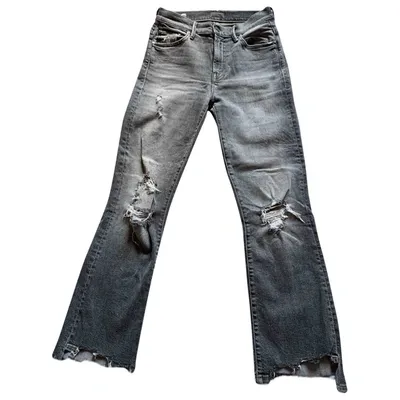 Pre-owned Mother Mgrey Denim - Jeans Jeans In Grey