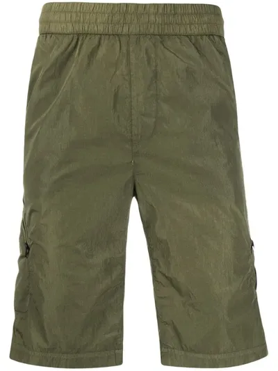 C.p. Company Cargo Shorts In Green